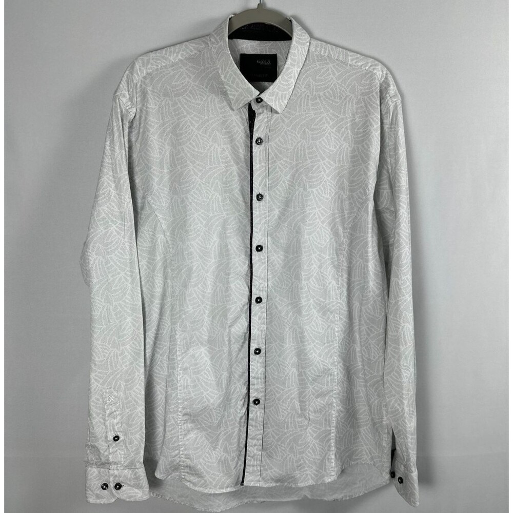 Eight X Buckle Exclusive Classic Fit Button Down Shirt Men's XL Geometric Print